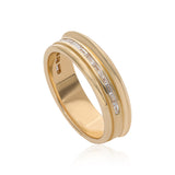 Ethereal Echo Diamond Baguette 14k Gold Ring