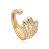 Ethereal Caress Diamond 14k Gold Open Ring