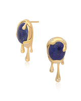 Selena Vermeil Lapis Earrings