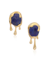 Selena Vermeil Lapis Earrings