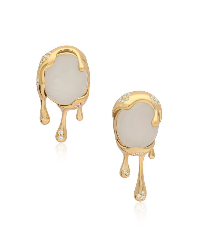 Selena Earrings - Moonstone