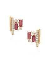 Ethereal Studs - Pink Tourmaline