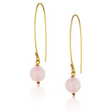 Jewel Globe Hoops - Rose