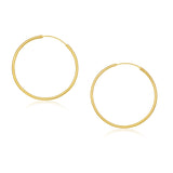 Lunar Endless 14k Gold Hoops