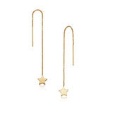 Star Vermeil Threader Earrings