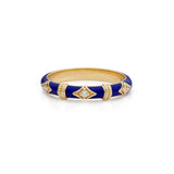 Celeste 14k Gold Enamel Ring