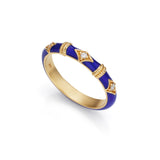 Celeste 14k Gold Enamel Ring