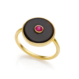 Allia 14k Gold Black Onyx Ring