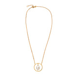 Aura Organic Pearl 14k Gold Necklace