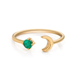 Cosmic Emerald 14k Gold Ring