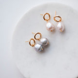 Aura Baroque Pearl Vermeil Earring