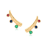 Enya Gems 14k Gold Climbers