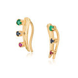 Enya Gems 14k Gold Climbers