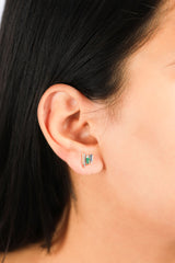 Ethereal Multi-Stone 14k Gold Studs