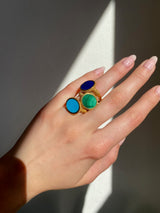 Ara Turquoise Vermeil Woven Ring