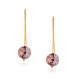 Jewel Gold Hoops - Blush