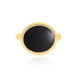 Ara Black Onyx Vermeil Woven Ring