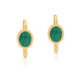 Kora Malachite Vermeil Link Hoops