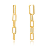 Gold Multi-Link Vermeil Earrings