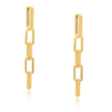 Gold Multi-Link Vermeil Earrings