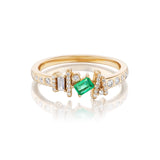 Ethereal Angel Emerald 14k Gold Ring