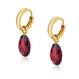 Sweet Pea Tourmaline Drop 14k Gold Earrings